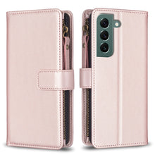 Load image into Gallery viewer, 9 Card Slots Zipper Wallet Leather Flip Phone Case, For Samsung Galaxy A73 5G, For Samsung Galaxy A33, For Samsung Galaxy A13, For Samsung Galaxy S22 Ultra 5G, For Samsung Galaxy S22+ 5G, For Samsung Galaxy S22 5G, For Samsung Galaxy A03s              ...