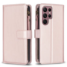 Load image into Gallery viewer, 9 Card Slots Zipper Wallet Leather Flip Phone Case, For Samsung Galaxy A73 5G, For Samsung Galaxy A33, For Samsung Galaxy A13, For Samsung Galaxy S22 Ultra 5G, For Samsung Galaxy S22+ 5G, For Samsung Galaxy S22 5G, For Samsung Galaxy A03s              ...