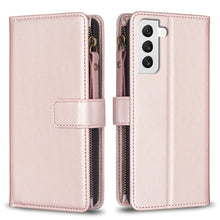 Load image into Gallery viewer, 9 Card Slots Zipper Wallet Leather Flip Phone Case, For Samsung Galaxy A73 5G, For Samsung Galaxy A33, For Samsung Galaxy A13, For Samsung Galaxy S22 Ultra 5G, For Samsung Galaxy S22+ 5G, For Samsung Galaxy S22 5G, For Samsung Galaxy A03s              ...