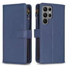 Load image into Gallery viewer, 9 Card Slots Zipper Wallet Leather Flip Phone Case, For Samsung Galaxy A14, For Samsung Galaxy S24+ 5G, For Samsung Galaxy A34 5G, For Samsung Galaxy S24 5G, For Samsung Galaxy A54 5G, For Samsung Galaxy S23 Ultra 5G, For Samsung Galaxy S23 5G         ...