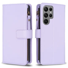 Load image into Gallery viewer, 9 Card Slots Zipper Wallet Leather Flip Phone Case, For Samsung Galaxy A14, For Samsung Galaxy S24+ 5G, For Samsung Galaxy A34 5G, For Samsung Galaxy S24 5G, For Samsung Galaxy A54 5G, For Samsung Galaxy S23 Ultra 5G, For Samsung Galaxy S23 5G         ...