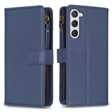 Load image into Gallery viewer, 9 Card Slots Zipper Wallet Leather Flip Phone Case, For Samsung Galaxy A14, For Samsung Galaxy S24+ 5G, For Samsung Galaxy A34 5G, For Samsung Galaxy S24 5G, For Samsung Galaxy A54 5G, For Samsung Galaxy S23 Ultra 5G, For Samsung Galaxy S23 5G         ...
