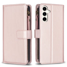 Load image into Gallery viewer, 9 Card Slots Zipper Wallet Leather Flip Phone Case, For Samsung Galaxy S24+ 5G, For Samsung Galaxy S23 FE 5G, For Samsung Galaxy S24 5G, For Samsung Galaxy A34 5G, For Samsung Galaxy A54 5G, For Samsung Galaxy S23 Ultra 5G, For Samsung Galaxy S23 5G   ...