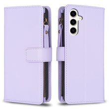 Load image into Gallery viewer, 9 Card Slots Zipper Wallet Leather Flip Phone Case, For Samsung Galaxy S24+ 5G, For Samsung Galaxy S23 FE 5G, For Samsung Galaxy S24 5G, For Samsung Galaxy A34 5G, For Samsung Galaxy A54 5G, For Samsung Galaxy S23 Ultra 5G, For Samsung Galaxy S23 5G   ...