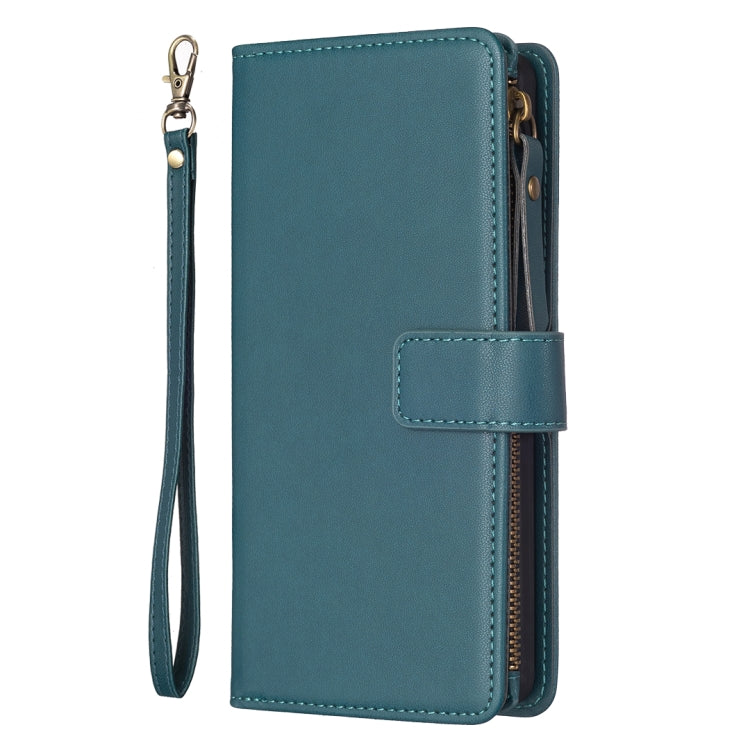 9 Card Slots Zipper Wallet Leather Flip Phone Case, For Samsung Galaxy S24+ 5G, For Samsung Galaxy S23 FE 5G, For Samsung Galaxy S24 5G, For Samsung Galaxy A34 5G, For Samsung Galaxy A54 5G, For Samsung Galaxy S23 Ultra 5G, For Samsung Galaxy S23 5G   ...