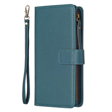 Load image into Gallery viewer, 9 Card Slots Zipper Wallet Leather Flip Phone Case, For Samsung Galaxy S24+ 5G, For Samsung Galaxy S23 FE 5G, For Samsung Galaxy S24 5G, For Samsung Galaxy A34 5G, For Samsung Galaxy A54 5G, For Samsung Galaxy S23 Ultra 5G, For Samsung Galaxy S23 5G   ...