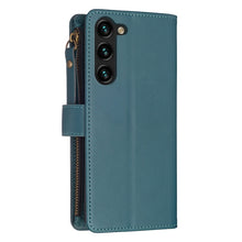 Load image into Gallery viewer, 9 Card Slots Zipper Wallet Leather Flip Phone Case, For Samsung Galaxy S24+ 5G, For Samsung Galaxy S23 FE 5G, For Samsung Galaxy S24 5G, For Samsung Galaxy A34 5G, For Samsung Galaxy A54 5G, For Samsung Galaxy S23 Ultra 5G, For Samsung Galaxy S23 5G   ...