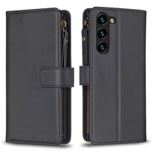 Load image into Gallery viewer, 9 Card Slots Zipper Wallet Leather Flip Phone Case, For Samsung Galaxy A14, For Samsung Galaxy S24+ 5G, For Samsung Galaxy A34 5G, For Samsung Galaxy S24 5G, For Samsung Galaxy A54 5G, For Samsung Galaxy S23 Ultra 5G, For Samsung Galaxy S23 5G         ...