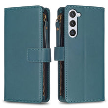 Load image into Gallery viewer, 9 Card Slots Zipper Wallet Leather Flip Phone Case, For Samsung Galaxy A14, For Samsung Galaxy S24+ 5G, For Samsung Galaxy A34 5G, For Samsung Galaxy S24 5G, For Samsung Galaxy A54 5G, For Samsung Galaxy S23 Ultra 5G, For Samsung Galaxy S23 5G         ...