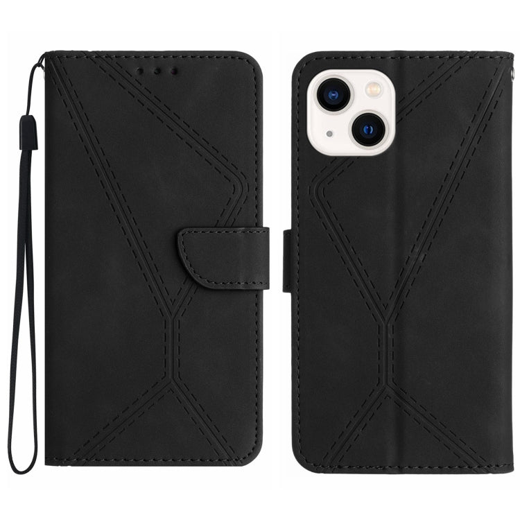 Stitching Embossed Leather Phone Case, For iPhone 16, For iPhone 15 Pro Max, For iPhone 15 Pro, For iPhone 15 Plus, For iPhone 15
