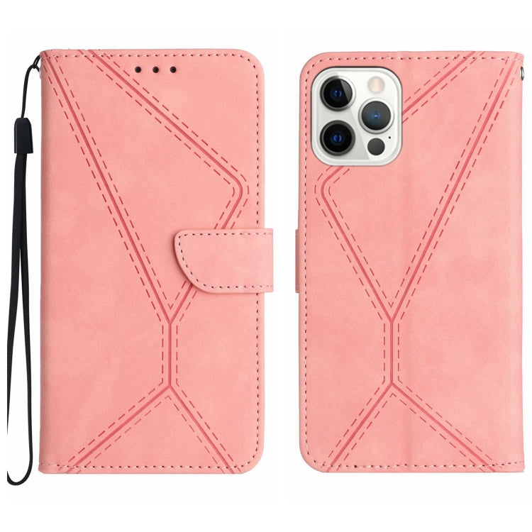 Stitching Embossed Leather Phone Case, For iPhone 16, For iPhone 15 Pro Max, For iPhone 15 Pro, For iPhone 15 Plus, For iPhone 15