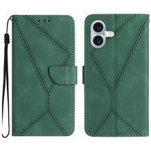 Load image into Gallery viewer, Stitching Embossed Leather Phone Case, For iPhone 17e / 16e, For iPhone 17 Pro Max, For iPhone 17 Pro, For iPhone 17, For iPhone Air, For iPhone 16 Pro Max, For iPhone 16 Pro, For iPhone 16 Plus