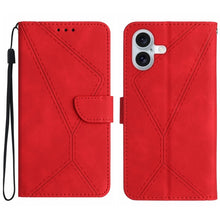 Load image into Gallery viewer, Stitching Embossed Leather Phone Case, For iPhone 16, For iPhone 15 Pro Max, For iPhone 15 Pro, For iPhone 15 Plus, For iPhone 15