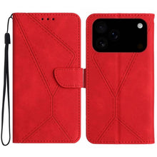 Load image into Gallery viewer, Stitching Embossed Leather Phone Case, For iPhone 17e / 16e, For iPhone 17 Pro Max, For iPhone 17 Pro, For iPhone 17, For iPhone Air, For iPhone 16 Pro Max, For iPhone 16 Pro, For iPhone 16 Plus