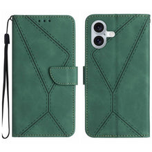 Load image into Gallery viewer, Stitching Embossed Leather Phone Case, For iPhone 17e / 16e, For iPhone 17 Pro Max, For iPhone 17 Pro, For iPhone 17, For iPhone Air, For iPhone 16 Pro Max, For iPhone 16 Pro, For iPhone 16 Plus