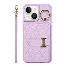 Load image into Gallery viewer, Horizontal Card Bag Ring Holder Phone Case with Dual Lanyard, For iPhone 14 Plus, For iPhone 14, For iPhone 14 Pro, For iPhone 14 Pro Max, For iPhone 13 Pro Max, For iPhone 13 Pro