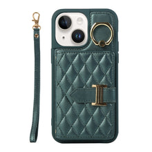 Load image into Gallery viewer, Horizontal Card Bag Ring Holder Phone Case with Dual Lanyard, For iPhone 13, For iPhone 12, For iPhone 12 Pro Max, For iPhone 12 Pro, For iPhone 11 Pro Max, For iPhone 11