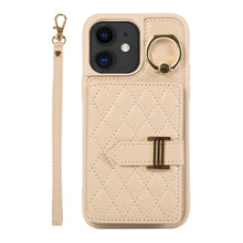 Load image into Gallery viewer, Horizontal Card Bag Ring Holder Phone Case with Dual Lanyard, For iPhone 13, For iPhone 12, For iPhone 12 Pro Max, For iPhone 12 Pro, For iPhone 11 Pro Max, For iPhone 11