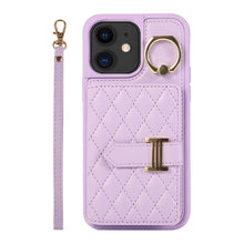 Load image into Gallery viewer, Horizontal Card Bag Ring Holder Phone Case with Dual Lanyard, For iPhone 13, For iPhone 12, For iPhone 12 Pro Max, For iPhone 12 Pro, For iPhone 11 Pro Max, For iPhone 11