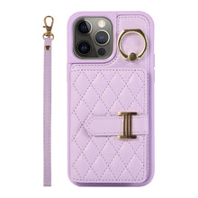 Load image into Gallery viewer, Horizontal Card Bag Ring Holder Phone Case with Dual Lanyard, For iPhone 13, For iPhone 12, For iPhone 12 Pro Max, For iPhone 12 Pro, For iPhone 11 Pro Max, For iPhone 11