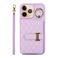 Load image into Gallery viewer, Horizontal Card Bag Ring Holder Phone Case with Dual Lanyard, For iPhone 13, For iPhone 12, For iPhone 12 Pro Max, For iPhone 12 Pro, For iPhone 11 Pro Max, For iPhone 11
