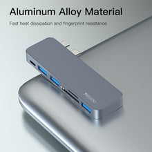 Load image into Gallery viewer, Yesido HB10 6 in 1 USB-C / Type-C Ports Multifunctional Docking Station HUB Adapter, HB10