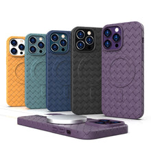 Load image into Gallery viewer, Woven Pattern MagSafe Magnetic Cooling Phone Case, For iPhone 14, For iPhone 14 Pro, For iPhone 14 Pro Max, For iPhone 13 Pro Max, For iPhone 13 Pro, For iPhone 13