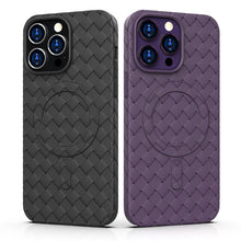Load image into Gallery viewer, Woven Pattern MagSafe Magnetic Cooling Phone Case, For iPhone 14, For iPhone 14 Pro, For iPhone 14 Pro Max, For iPhone 13 Pro Max, For iPhone 13 Pro, For iPhone 13