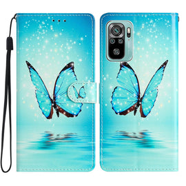Colored Drawing Leather Phone Case, For Xiaomi Redmi Note 10 4G, For Xiaomi Redmi 9A, For Xiaomi Redmi 9C, For Xiaomi Redmi Note 9