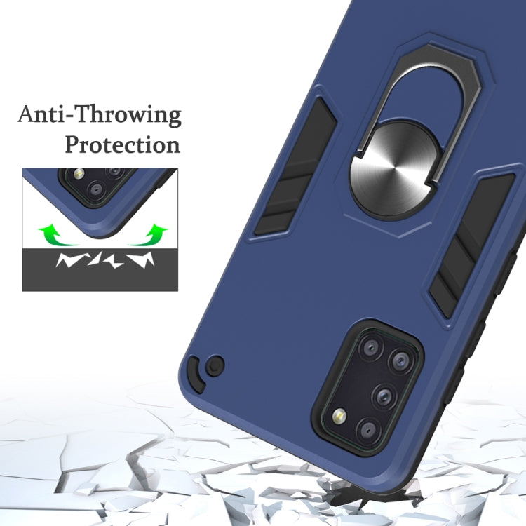 2 in 1 Armour Series PC + TPU Protective Case with Ring Holder, For Samsung Galaxy A31