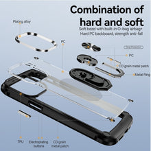 Load image into Gallery viewer, TPU + PC Lens Protection Phone Case with Ring Holder, For iPhone 15 Pro, For iPhone 15 Plus, For iPhone 15