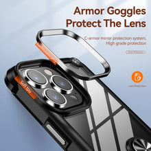 Load image into Gallery viewer, TPU + PC Lens Protection Phone Case with Ring Holder, For iPhone 15 Pro, For iPhone 15 Plus, For iPhone 15