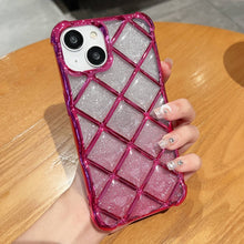 Load image into Gallery viewer, 3D Diamond Lattice Laser Engraving Glitter Paper Phone Case, For iPhone 15 Pro Max, For iPhone 14 / 13, For iPhone 14 Pro, For iPhone 15 Pro, For iPhone 14 Pro Max, For iPhone 13 Pro Max, For iPhone 15, For iPhone 13 Pro