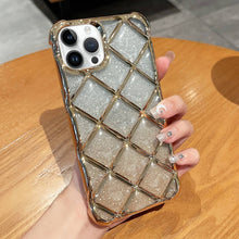 Load image into Gallery viewer, 3D Diamond Lattice Laser Engraving Glitter Paper Phone Case, For iPhone 12 / 12 Pro, For iPhone 12 Pro Max, For iPhone 11 Pro Max, For iPhone 11