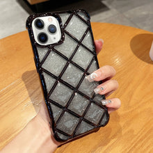 Load image into Gallery viewer, 3D Diamond Lattice Laser Engraving Glitter Paper Phone Case, For iPhone 12 / 12 Pro, For iPhone 12 Pro Max, For iPhone 11 Pro Max, For iPhone 11