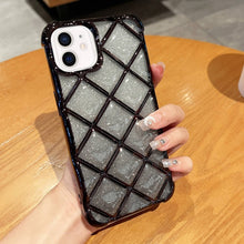 Load image into Gallery viewer, 3D Diamond Lattice Laser Engraving Glitter Paper Phone Case, For iPhone 12 / 12 Pro, For iPhone 12 Pro Max, For iPhone 11 Pro Max, For iPhone 11
