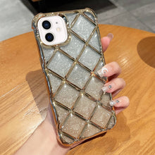 Load image into Gallery viewer, 3D Diamond Lattice Laser Engraving Glitter Paper Phone Case, For iPhone 12 / 12 Pro, For iPhone 12 Pro Max, For iPhone 11 Pro Max, For iPhone 11