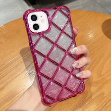 Load image into Gallery viewer, 3D Diamond Lattice Laser Engraving Glitter Paper Phone Case, For iPhone 12 / 12 Pro, For iPhone 12 Pro Max, For iPhone 11 Pro Max, For iPhone 11