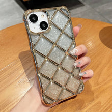 Load image into Gallery viewer, 3D Diamond Lattice Laser Engraving Glitter Paper Phone Case, For iPhone 14 / 13, For iPhone 15 Pro Max, For iPhone 14 Pro, For iPhone 15 Pro, For iPhone 14 Pro Max, For iPhone 13 Pro Max, For iPhone 15, For iPhone 13 Pro