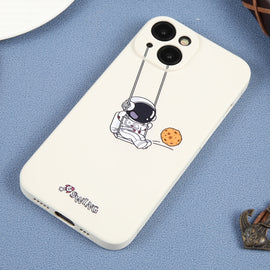 Astronaut Swinging Pattern TPU Phone Case, For iPhone 14 Plus, For iPhone 14, For iPhone 14 Pro, For iPhone 14 Pro Max, For iPhone SE 2022 / SE 2020 / 8 / 7, For iPhone 13 Pro Max, For iPhone 13 Pro, For iPhone 13, For iPhone 13 mini, For iPhone 12    ...