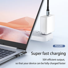 Load image into Gallery viewer, 40Gbps 240W USB-C / Type-C Female to USB-C / Type-C Male Side Bend Adapter, Side Bend Adapter