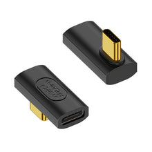 Load image into Gallery viewer, 40Gbps 240W USB-C / Type-C Female to USB-C / Type-C Male Middle Bend Adapter, Middle Bend Adapter