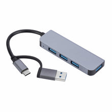 Load image into Gallery viewer, 2301 4 in 1 USB+USB-C/Type-C to USB Multi-function Docking Station HUB Adapter, 2301