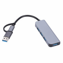 Load image into Gallery viewer, 2301 4 in 1 USB+USB-C/Type-C to USB Multi-function Docking Station HUB Adapter, 2301