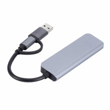 Load image into Gallery viewer, 2301 4 in 1 USB+USB-C/Type-C to USB Multi-function Docking Station HUB Adapter, 2301