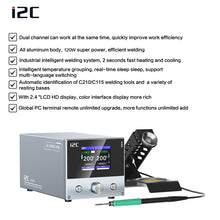 Load image into Gallery viewer, i2C 3SCN Intelligent Double Welding Station with RS100 Base, A Set, B Set