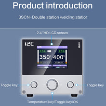 Load image into Gallery viewer, i2C 3SCN Intelligent Double Welding Station with RS100 Base, A Set, B Set