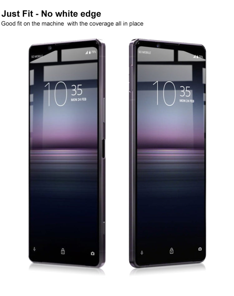 IMAK Pro+ Series Full Screen Tempered Glass Film, For Sony Xperia 1 II, For Sony Xperia 1, For Sony Xperia 5, For Sony Xperia 10 II