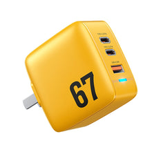 Load image into Gallery viewer, WK WP-U141 67W USB+Double USB-C / Type-C GaN Charger, CN Plug, US Plug, EU Plug, UK Plug