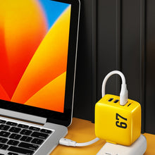 Load image into Gallery viewer, WK WP-U141 67W USB+Double USB-C / Type-C GaN Charger, CN Plug, US Plug, EU Plug, UK Plug